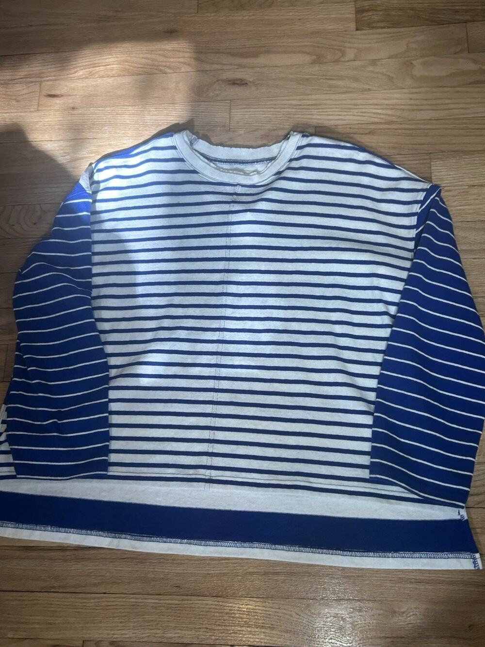 NTW Madewell Blue & White Stripped Long Sleeve XS